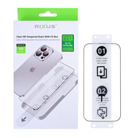 Rixus Clear HD beskyttelsesglas med Fit Box