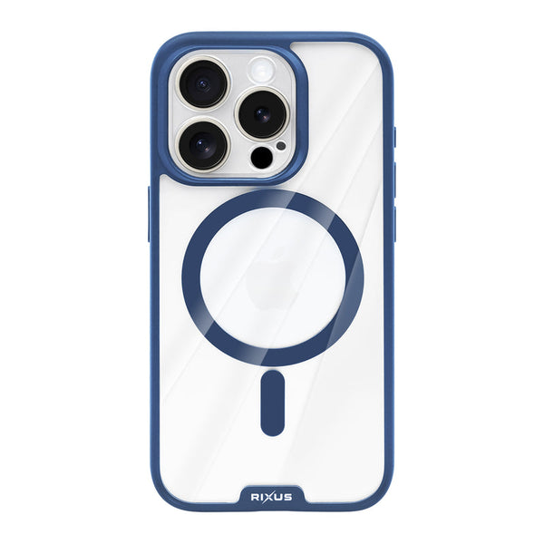 Rixus Crystal Amber blå cover til iPhone 15 Pro