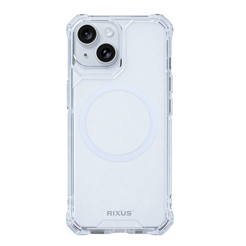 Rixus Armor-X transparent MagSafe cover til iPhone 15