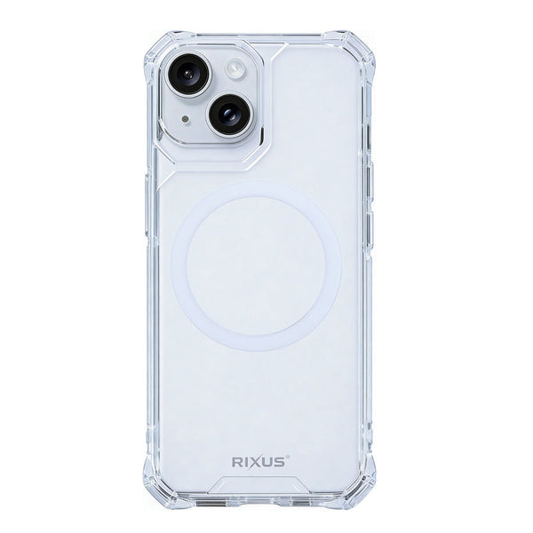 Rixus Armor-X transparent MagSafe cover til iPhone 15 Plus