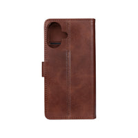 Rixus Bookcase flipcover til iPhone 16 – brun, alternativ visning