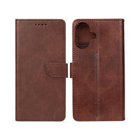 Rixus Bookcase flipcover til iPhone 16 – brun, ekstra produktvisning