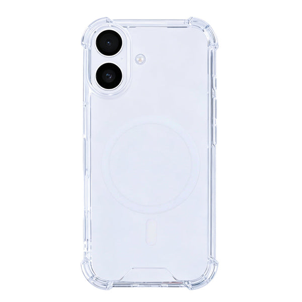 Rixus Anti-Burst MagSafe Cover til iPhone 16 - Transparent