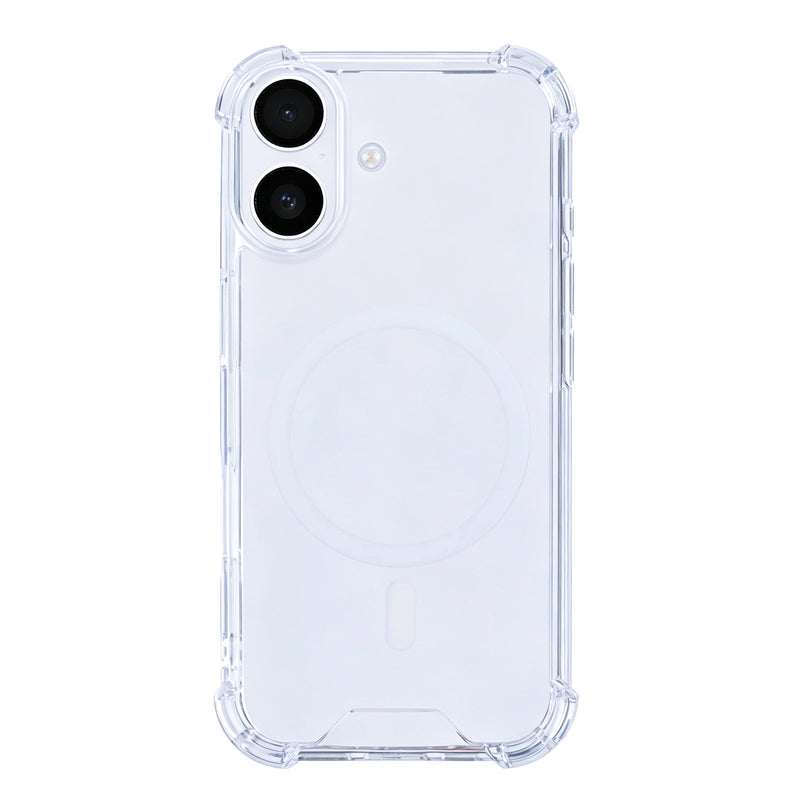 Rixus Anti-Burst MagSafe Cover til iPhone 16 - Transparent