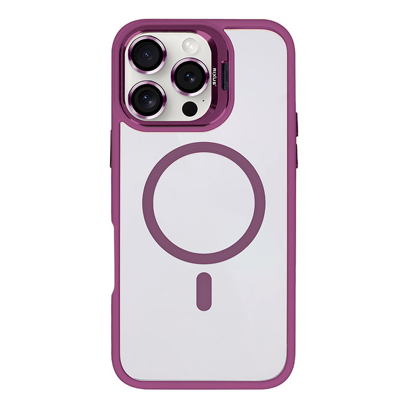 Rixus Classic 03 MagSafe Cover til iPhone 16 Pro - Mørk pink