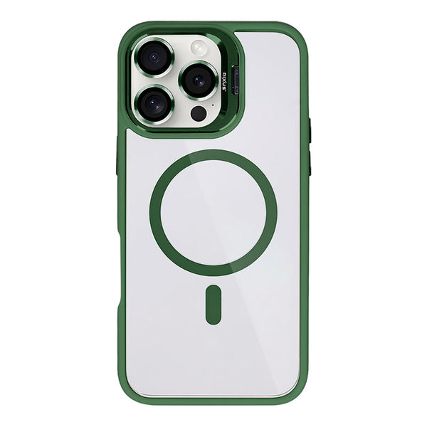 Rixus Classic 03 MagSafe Cover til iPhone 16 Pro - Mørkegrøn