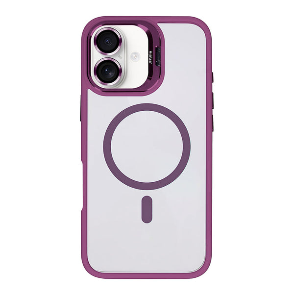 Rixus Classic 03 MagSafe Cover til iPhone 16 Plus - Mørk pink