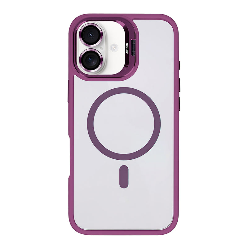 Rixus Classic 03 MagSafe Cover til iPhone 16 Plus - Mørk pink