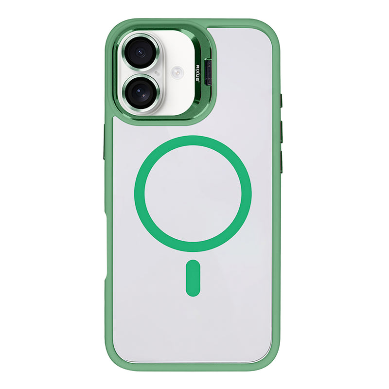 Rixus Classic 03 MagSafe Cover til iPhone 16 Plus - Lysegrøn