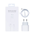 🔌 20W USB-C Opladersæt – Kompatibelt til iPhone &amp; iPad