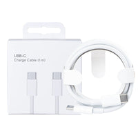 Hvidt USB-C til USB-C-kabel på 1 meter