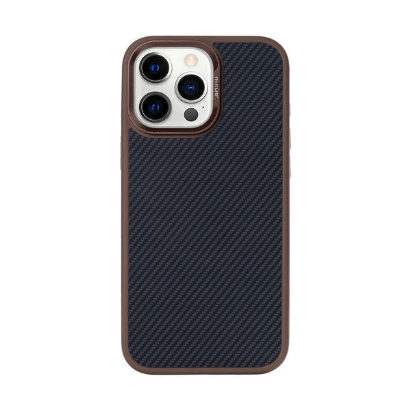 Rixus Mag Carbon brun MagSafe cover til iPhone 15 Pro