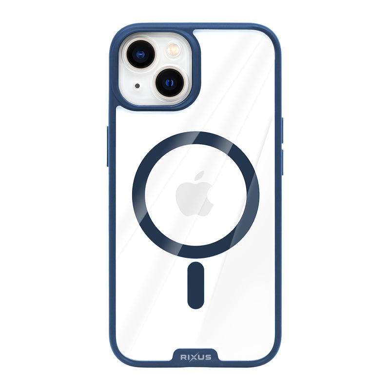 Rixus Crystal Amber cover til iPhone 14 - blå