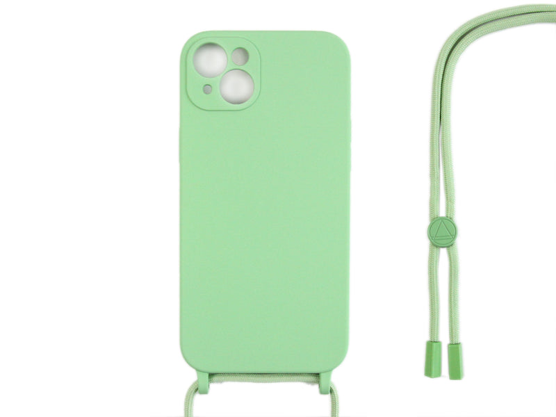 Rixus TPU cover med snor til iPhone 14 Plus - Matcha