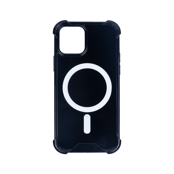 Rixus Anti-Burst MagSafe cover til iPhone 12 / 12 Pro – Sort