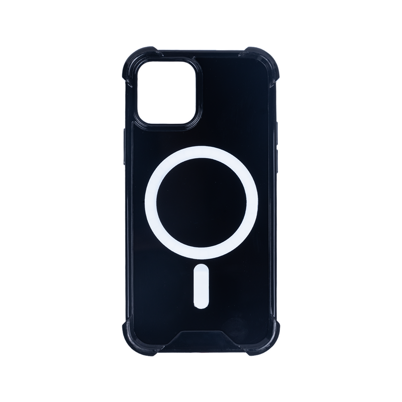Rixus Anti-Burst MagSafe cover til iPhone 12 / 12 Pro – Sort