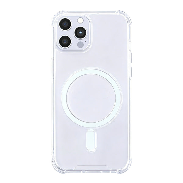 Rixus Anti-Burst MagSafe cover til iPhone 12 / 12 Pro – Transparent