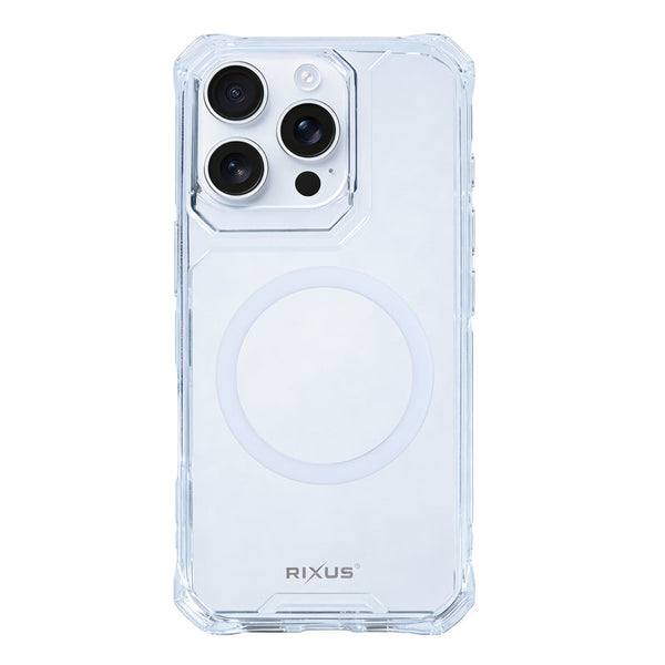 Rixus Armor-X MagSafe cover til iPhone 16 Pro Max – Transparent