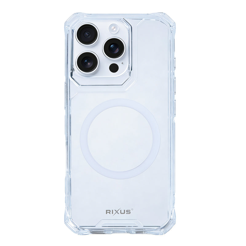 Rixus Armor-X MagSafe cover til iPhone 16 Pro Max – Transparent