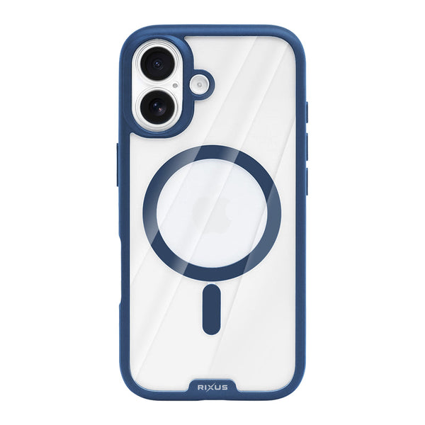 Rixus Crystal Amber cover til iPhone 17 - blå