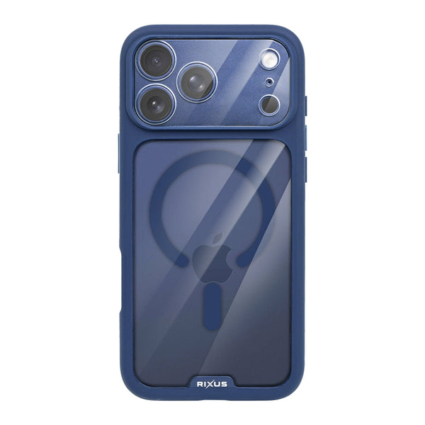 Rixus Crystal Amber cover til iPhone 17 Pro - blå