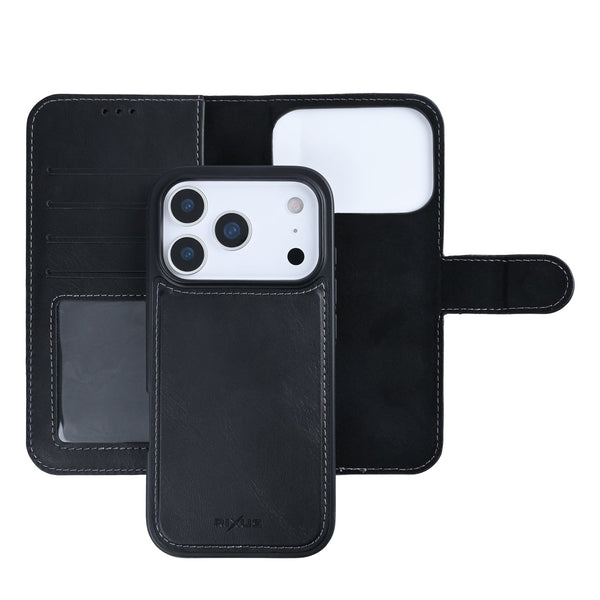 Rixus Duo 2-i-1 magnet wallet til iPhone 17 Pro - sort