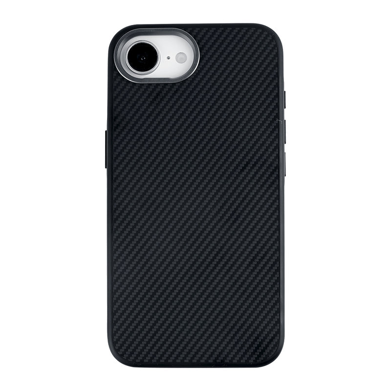 Rixus Mag Carbon MagSafe cover til iPhone 16e / 17e – Titanium sort