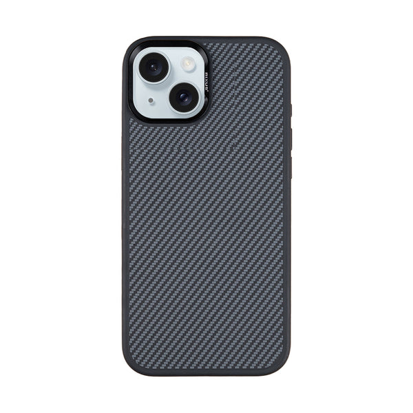 Rixus Mag Carbon MagSafe cover til iPhone 13 – Titanium sort
