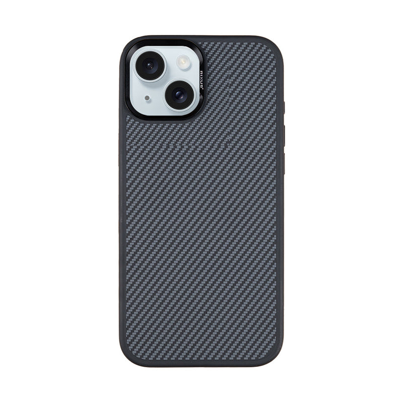Rixus Mag Carbon MagSafe cover til iPhone 13 – Titanium sort