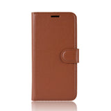 LITCHI flip cover brun - iPhone 11