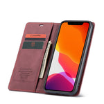 CASEME wallet cover - rødvinsrød - iPhone 11