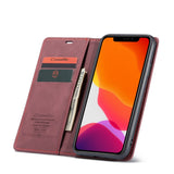 CASEME wallet cover - rødvinsrød - iPhone 11