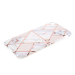 Marmor silikone cover rosa/marmor- iPhone 7/8/SE 2020