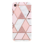 Marmor silikone cover lyserød - iPhone 7/8/SE 2020 - phone-covers.dk