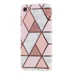 Marmor silikone cover lyserød - iPhone 7/8/SE 2020 - phone-covers.dk