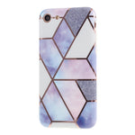 Marmor silikone cover lilla - iPhone 7/8/SE 2020 - phone-covers.dk