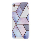 Marmor silikone cover lilla - iPhone 7/8/SE 2020 - phone-covers.dk
