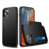 TPU cover med plads til kort - iPhone 12 - phone-covers.dk