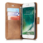 DG.MING flip cover brun - iPhone SE 2020 - phone-covers.dk