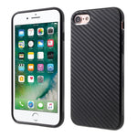 TPU silikone carbon look cover - iPhone 7/8/SE 2020 - phone-covers.dk