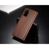 LC.IMEEKE flip cover brun - Samsung Galaxy S20 - phone-covers.dk