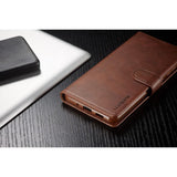 LC.IMEEKE flip cover brun - Samsung Galaxy S20 - phone-covers.dk