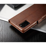 LC.IMEEKE flip cover brun - Samsung Galaxy S20 - phone-covers.dk
