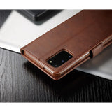 LC.IMEEKE flip cover brun - Samsung Galaxy S20 - phone-covers.dk