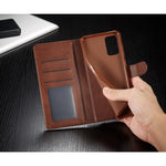 LC.IMEEKE flip cover brun - Samsung Galaxy S20 - phone-covers.dk