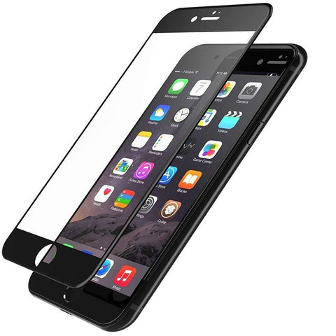 Fuld dækning skærmbeskyttelse sort - iPhone 7/8
