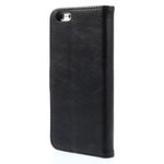 Læderlook flipcover sort - iPhone 6/6S PLUS