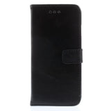 Læderlook flipcover sort - iPhone 6/6S