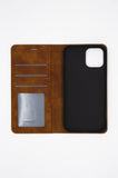 Polaris flip cover brun - iPhone 12 / 12 PRO - phone-covers.dk