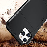 TPU cover med plads til kort - iPhone 12 - phone-covers.dk